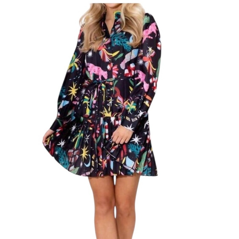 ALDEN & ADAIR Reagen Dress in Color Moonlight Size XS